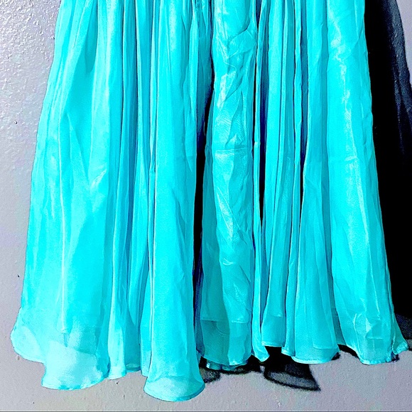 Turquoise short sequin short formal dress - Picture 10 of 10